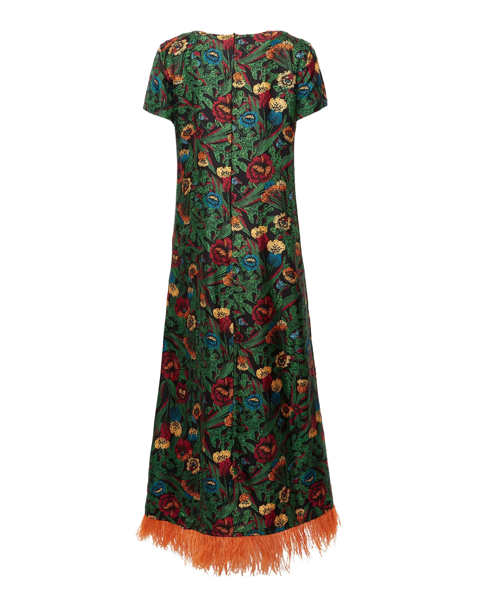 Swing Dress (With Feathers) in Night Garden for Women | La DoubleJ