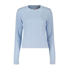      TOMMY JEANS MAGLIONE GIROCOLLO ESSENTIAL A TRECCE DONNA  