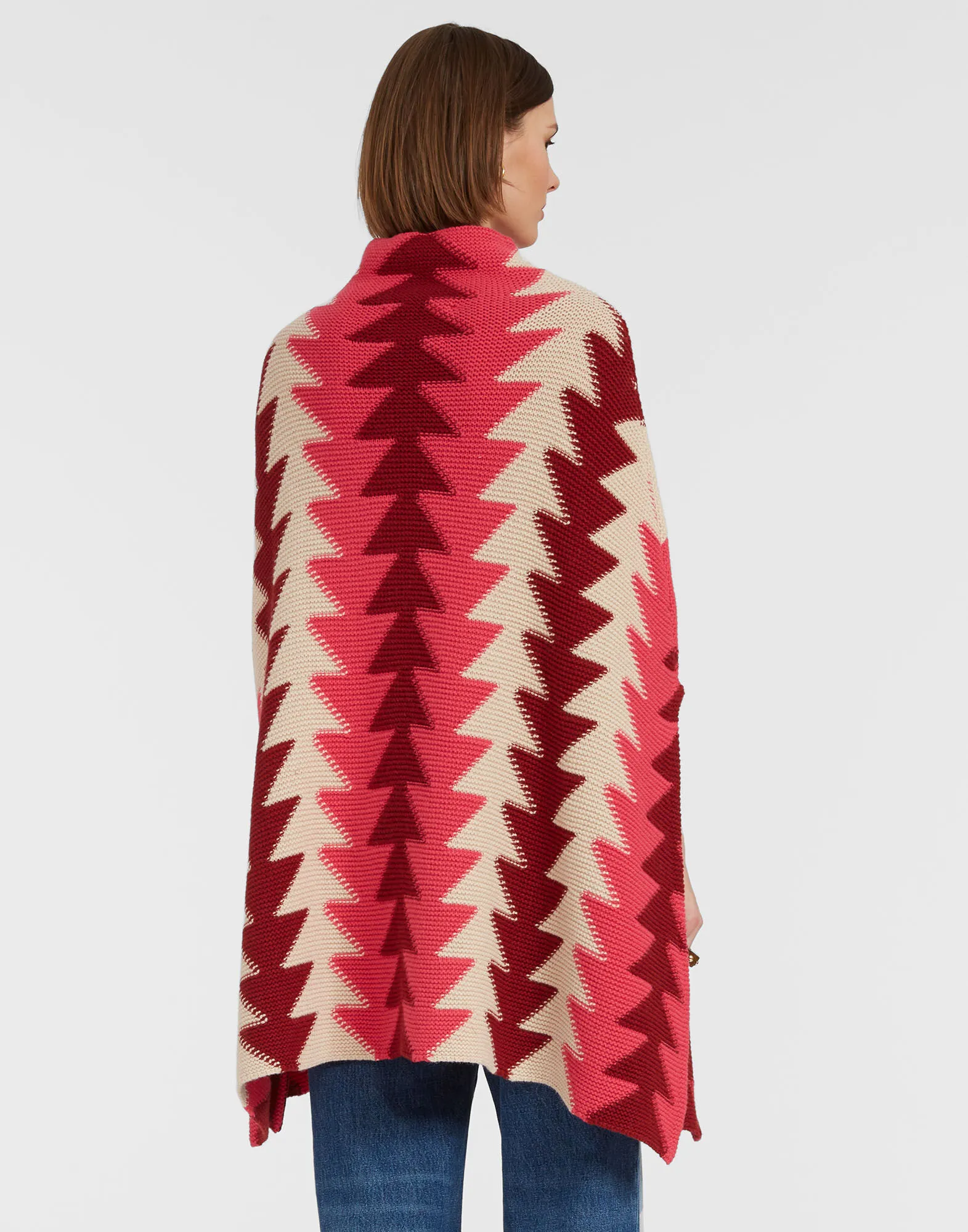 Trine Cape in Bordeaux for Women | La DoubleJ