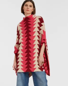 Trine Cape in Bordeaux for Women | La DoubleJ