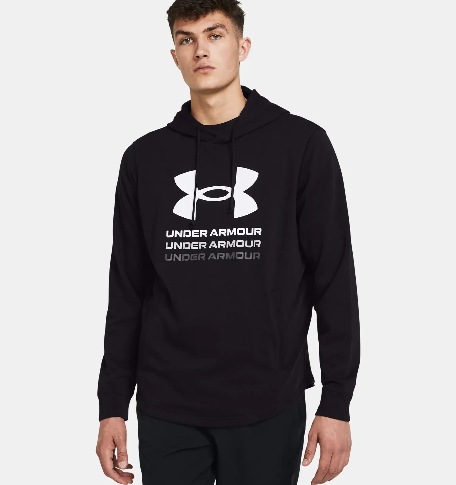 UNDER ARMOUR FELPA RIVAL TERRY GRAPHIC UOMO